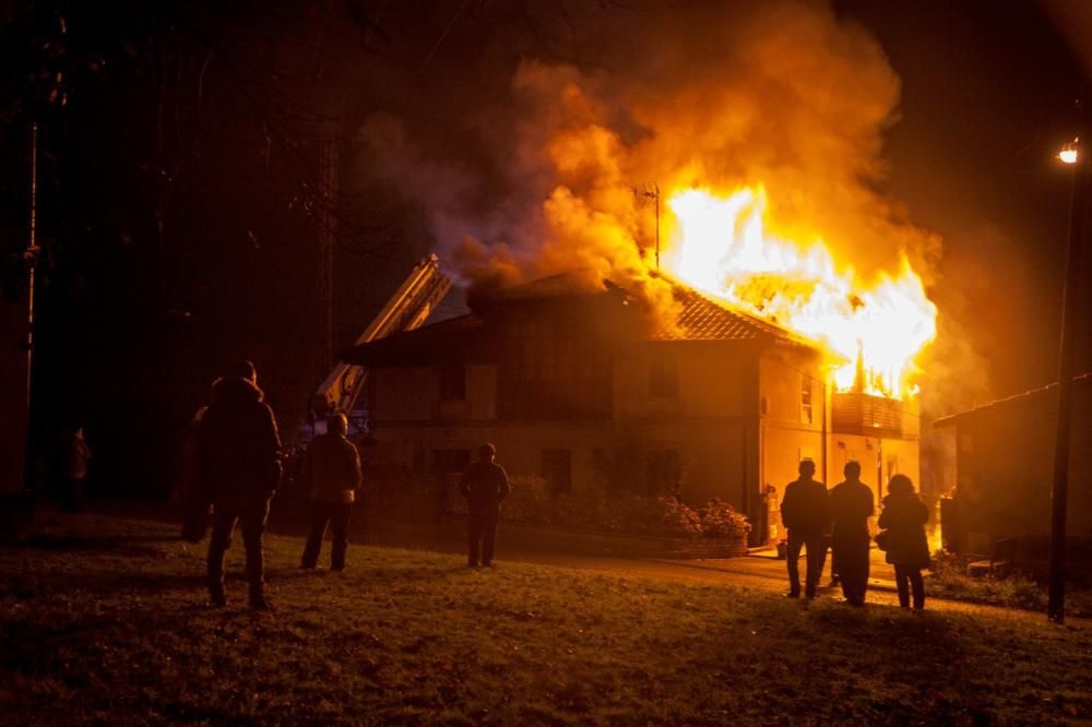 Incendio en una vivienda de Noreña