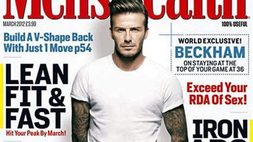 David Beckham, en la portada de Men&#039;s Health.