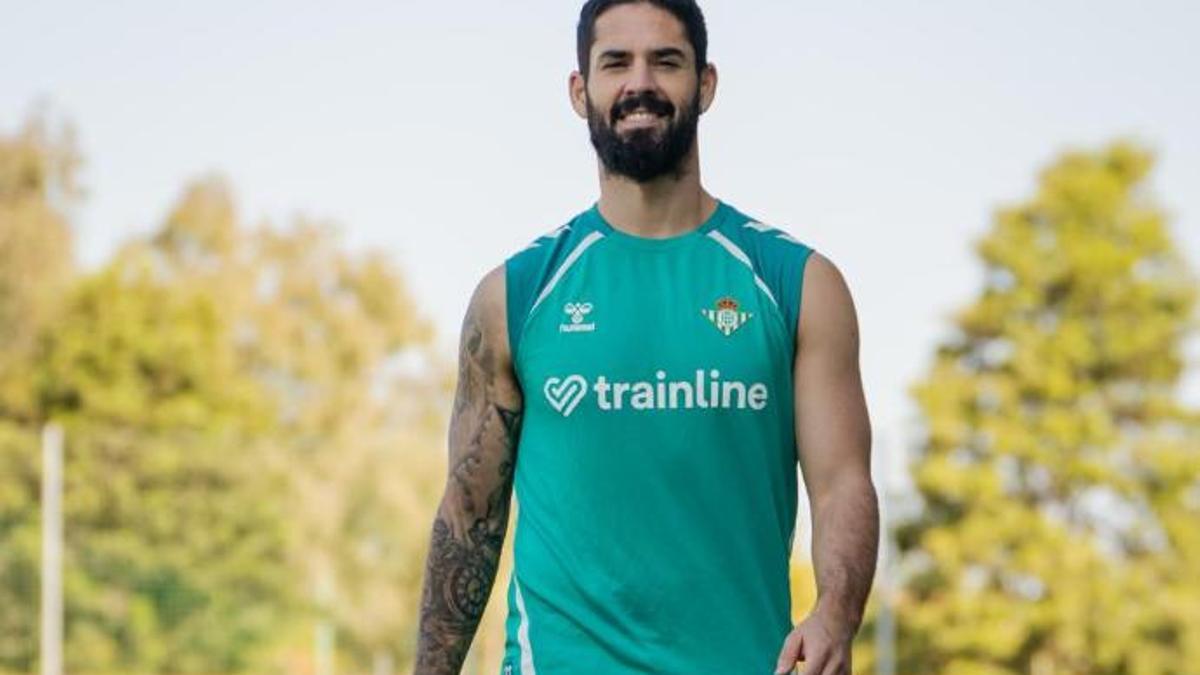 Isco deja las muletas y avanza en su recuperación con el Betis