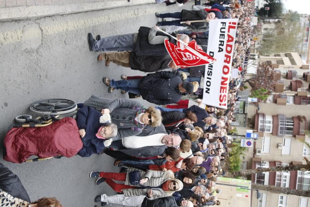 Manifestación por unas pensiones dignas en Murcia