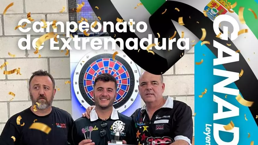Los campeones extremeños de dardos se alzan en Valdesalor, en Cáceres