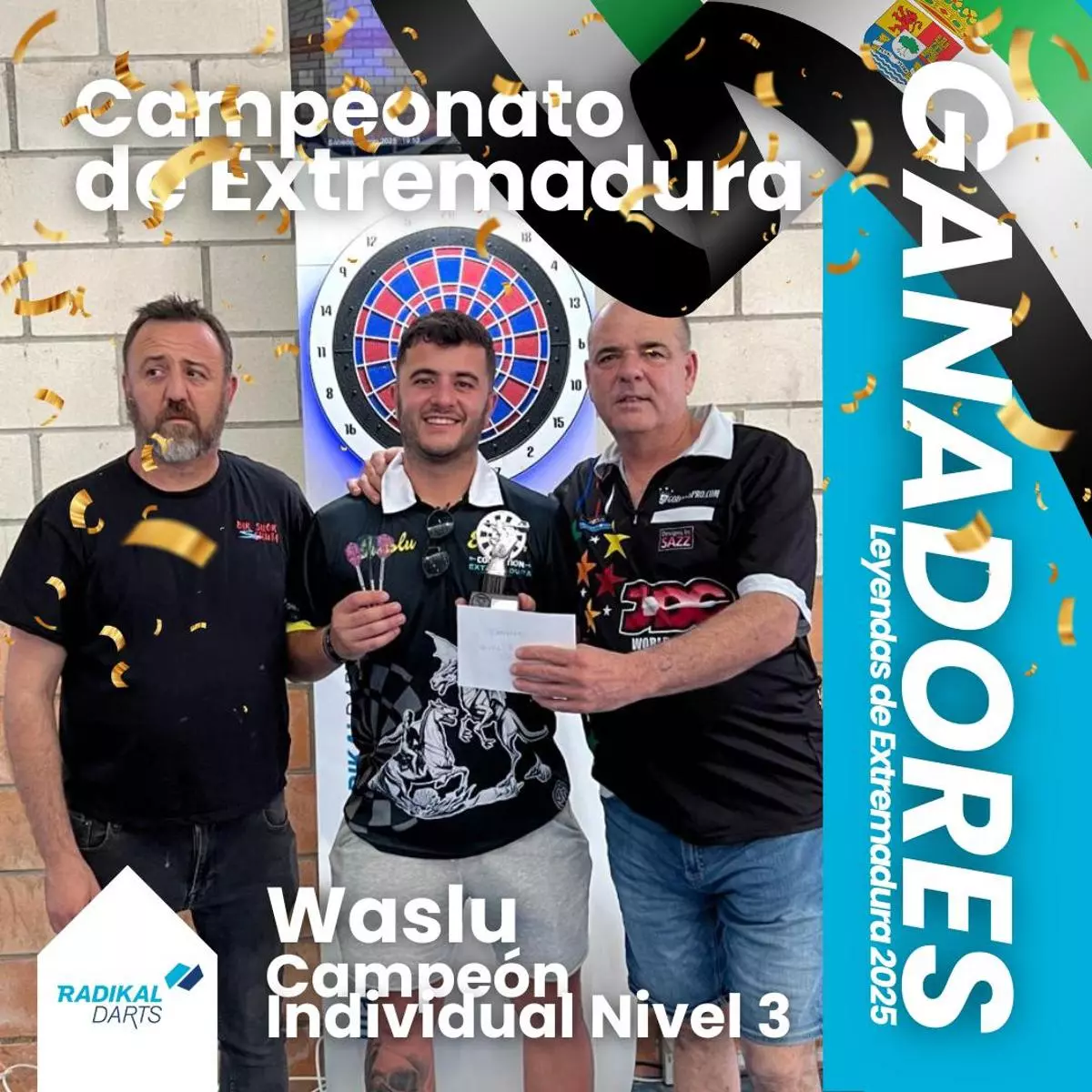 Los campeones extremeños de dardos se alzan en Valdesalor, en Cáceres
