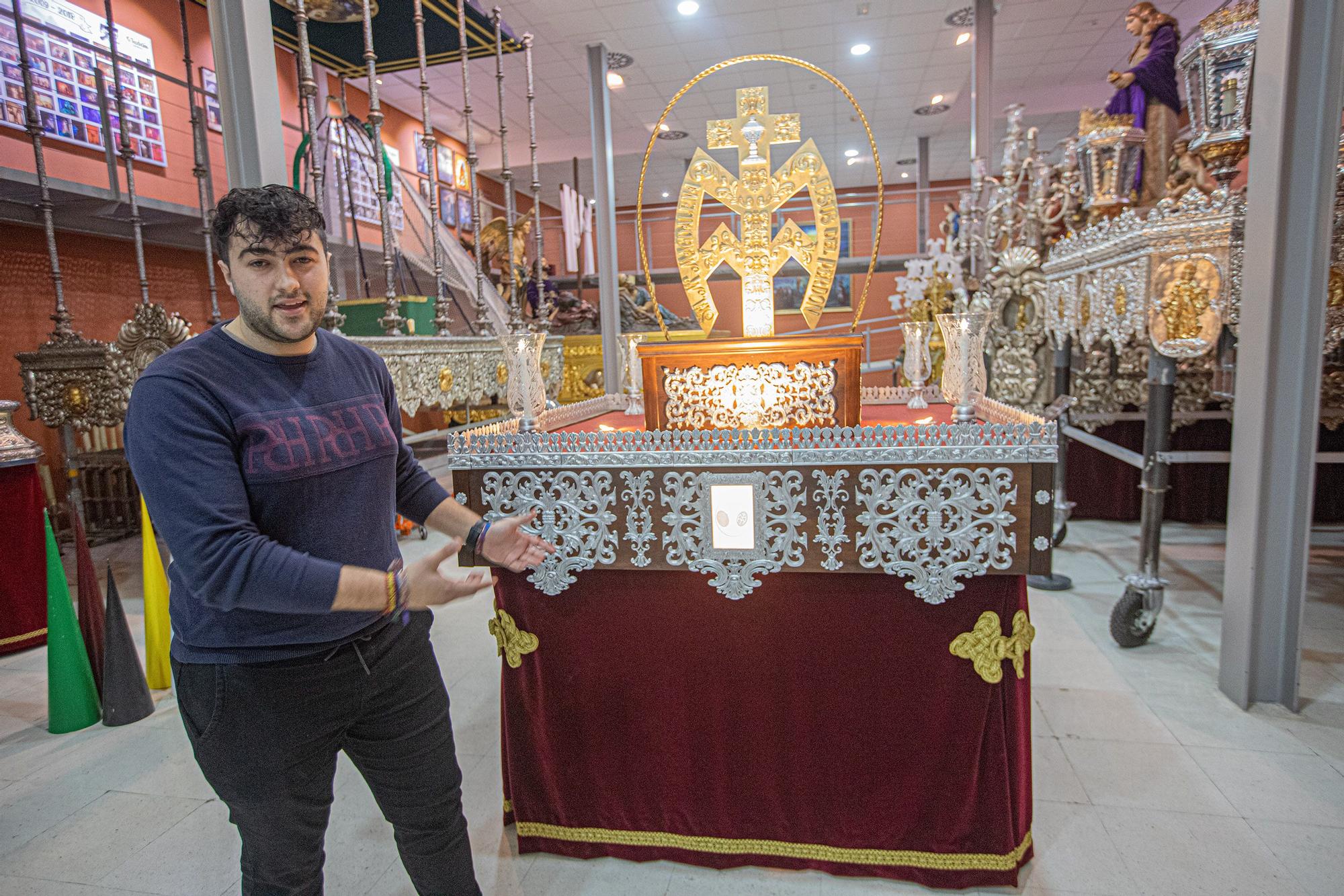 Trono que se ha hecho con una impresora 3D y procesionará en la Semana Santa de Callosa de Segura