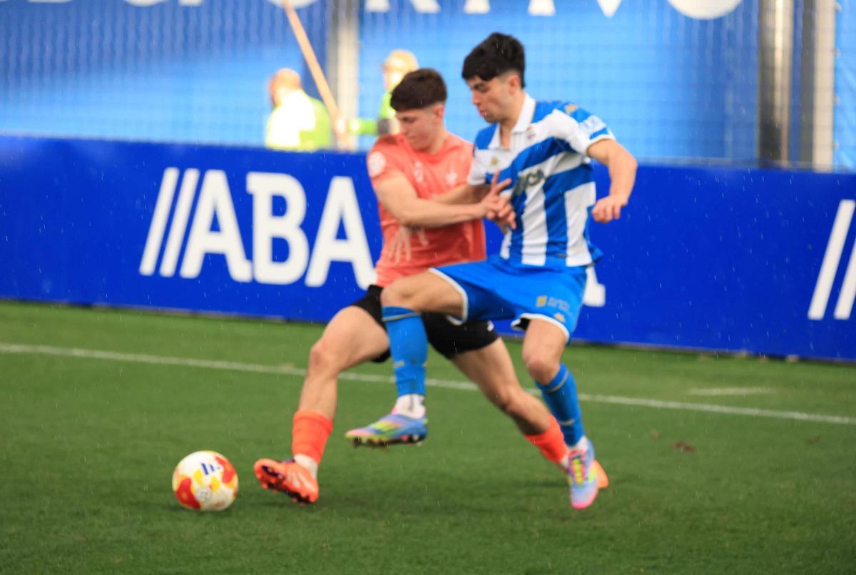 El Dépor juvenil vence al Hortaleza (3-1) y avanza en la Copa del Rey
