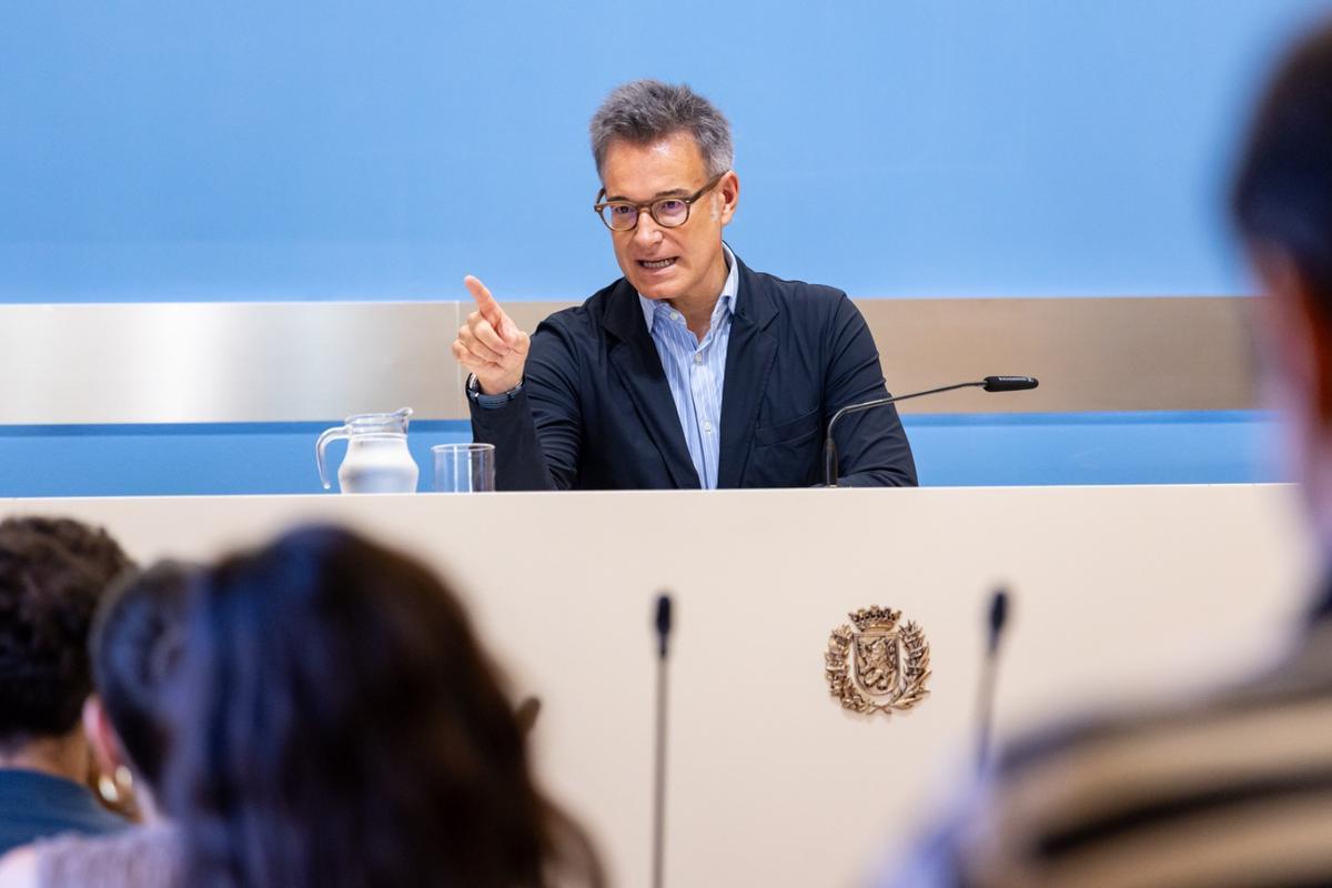 Víctor Serrano, este martes en rueda de prensa.