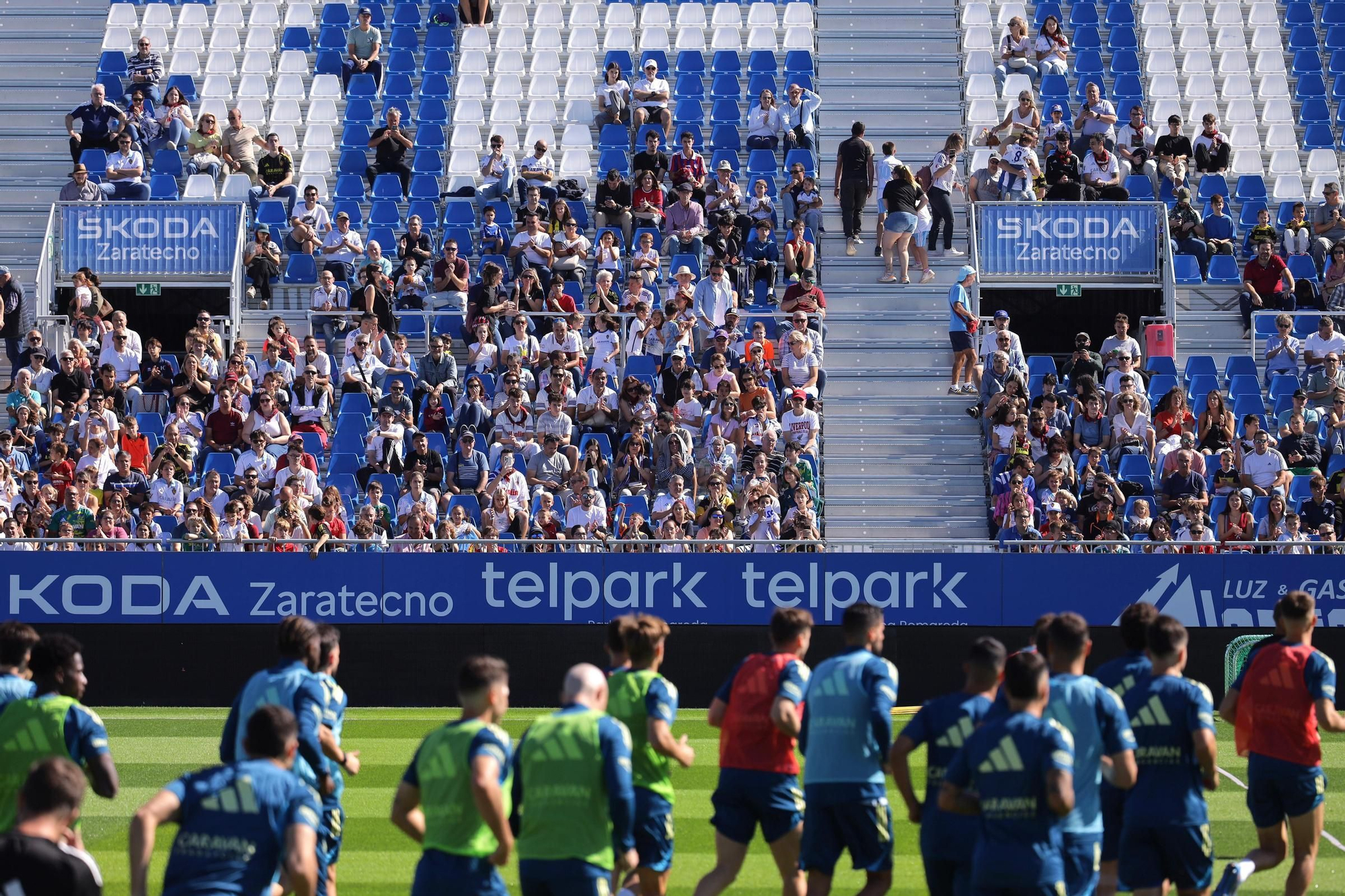 En imágenes | Entrenamiento de puertas abiertas del Real Zaragoza este sábado