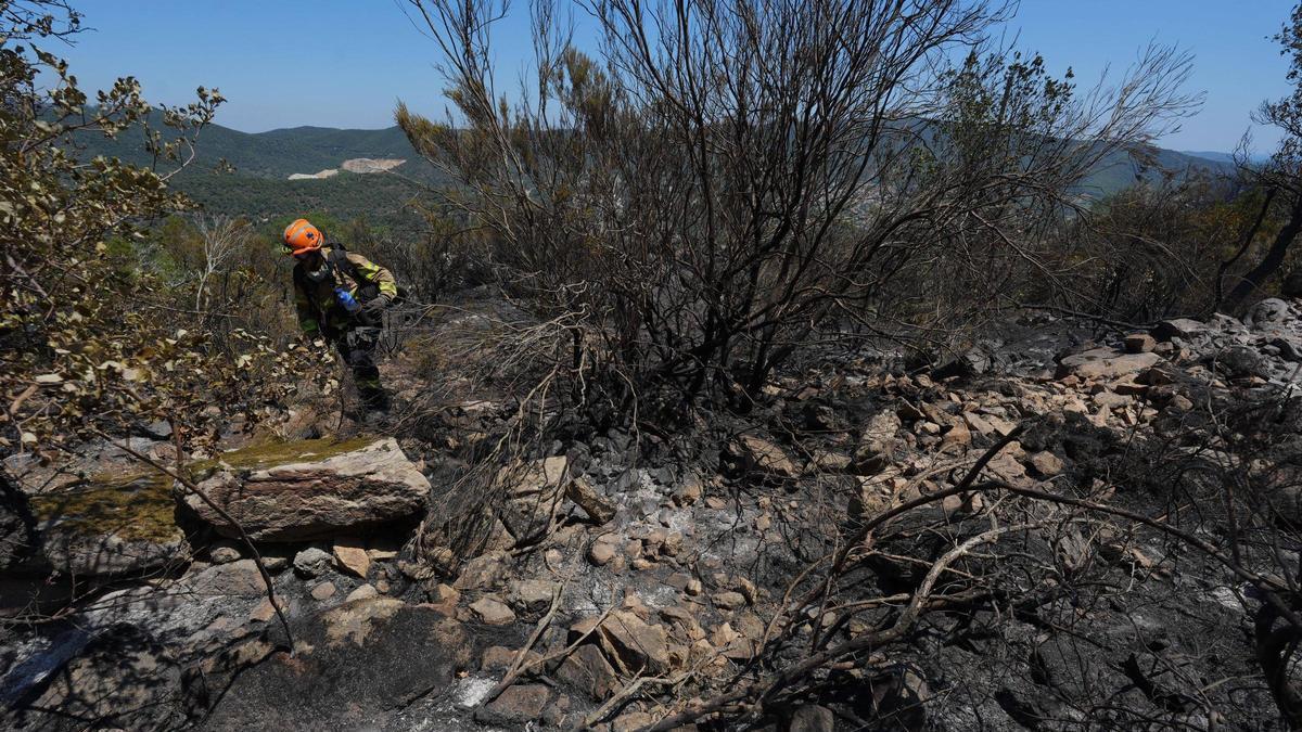 Vídeo: Imatges aèries, de l'equip de drons de la unitat de Mitjans Aeris, de l'incendi forestal de la Bisbal d'Empordà