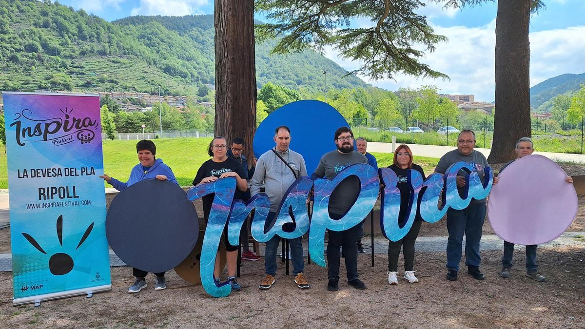 Membres de la Fundació MAP a la presentació del festival