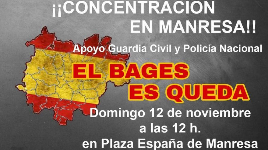 El cartell de la manifestació.