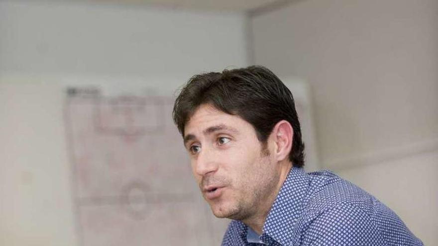 Víctor Sánchez, durante la entrevista.