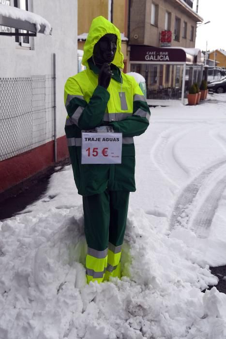 La nieve llega a la montaña de A Coruña