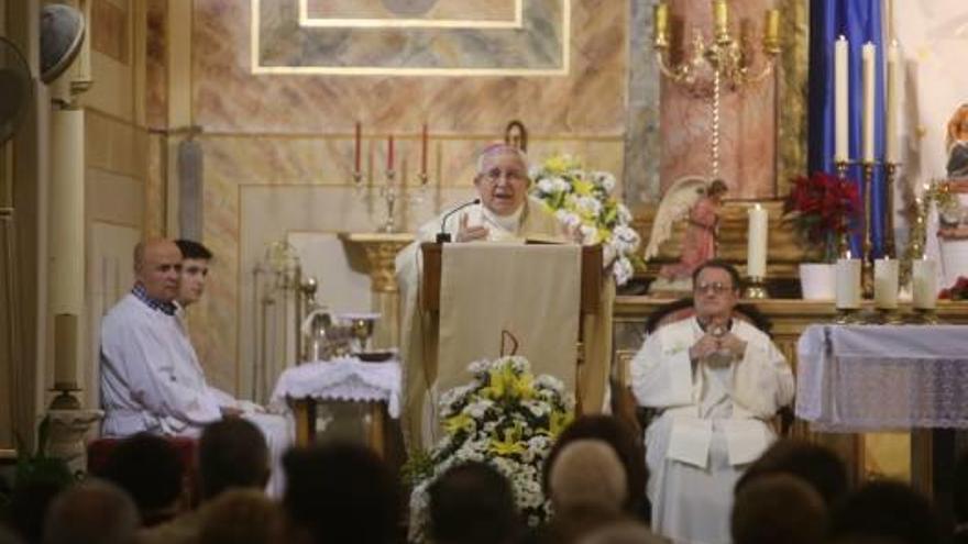 Jesús Murgui en la parroquia de Villafranqueza