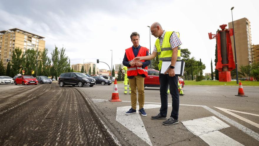 Comienza el plan especial de asfaltado en Zaragoza que llegará a 16 avenidas y rotondas