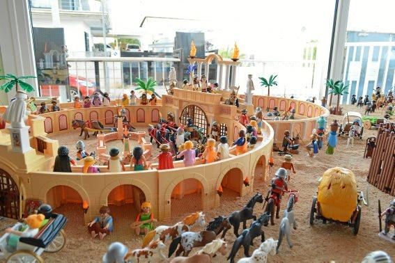 Die fantasievolle Playmobil-Krippe lässt sich in Portocolom bestaunen.