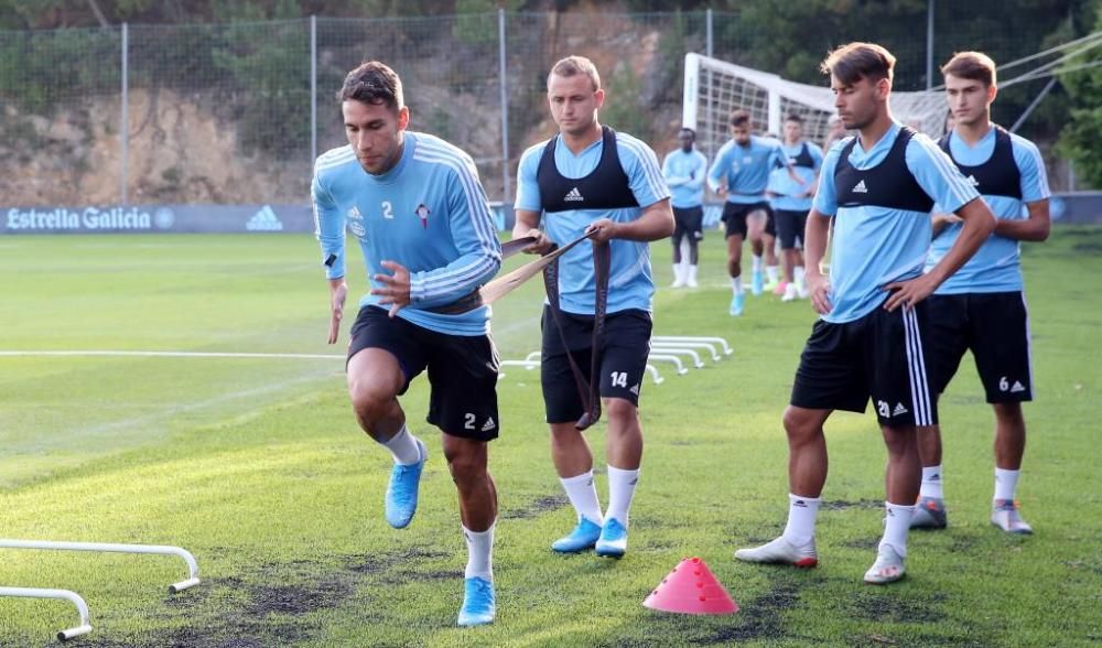 El Celta se ejercita en A Madroa