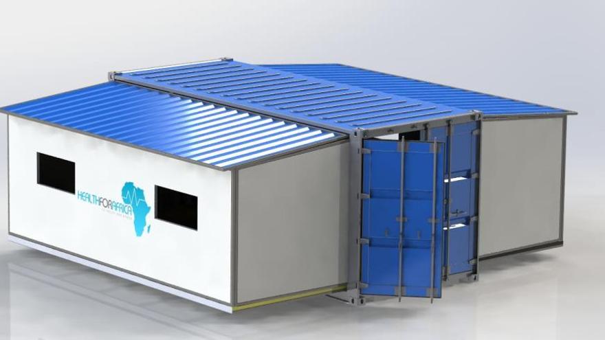 El Valentín Paz Andrade diseña un "minihospital" a partir de un contenedor para África