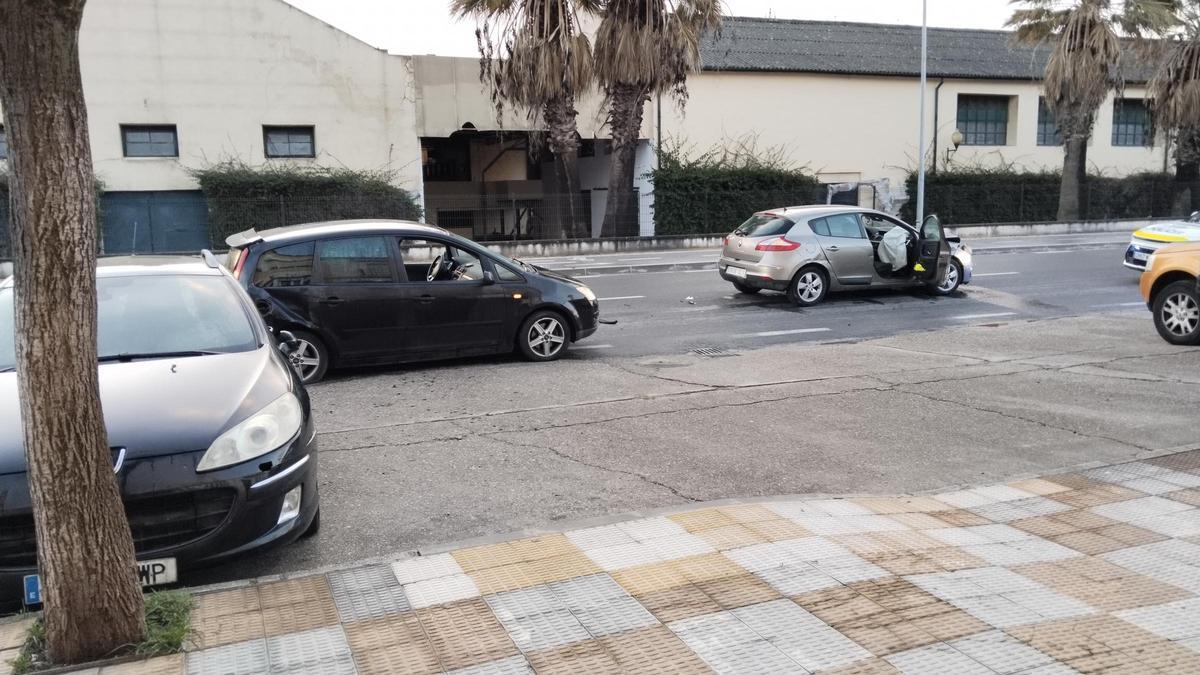 Accidente de tráfico, este viernes en Montilla.