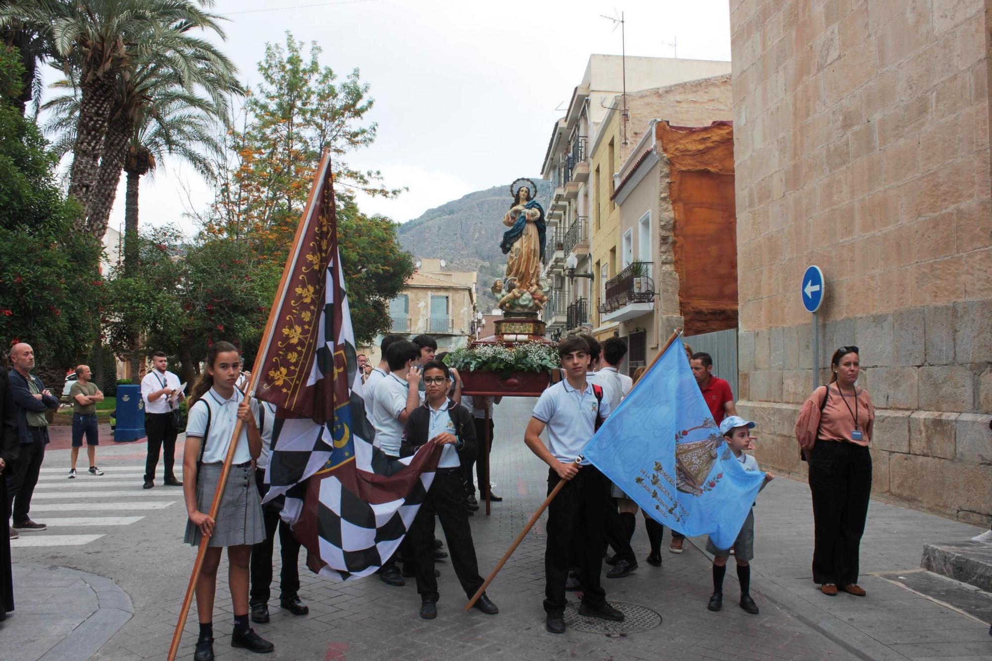Romería desde el Colegio Santo Domingo de Orihuela al Santuario de Nuestra Señora de Monserrate