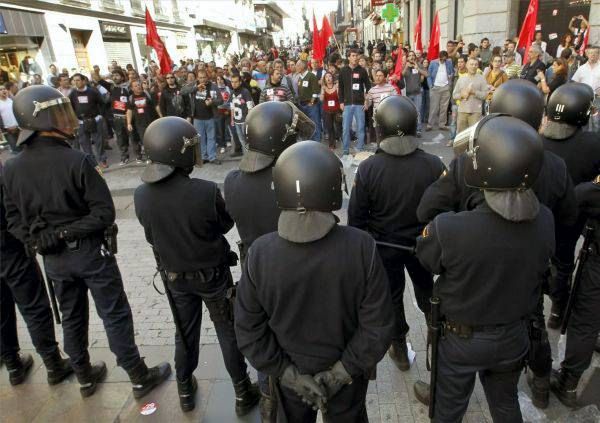 Seguimiento gráfico de la huelga en España