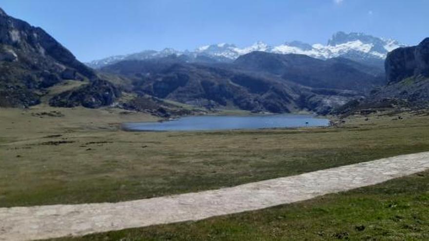 La zona de los Lagos, en Covadonga, libre de visitas.