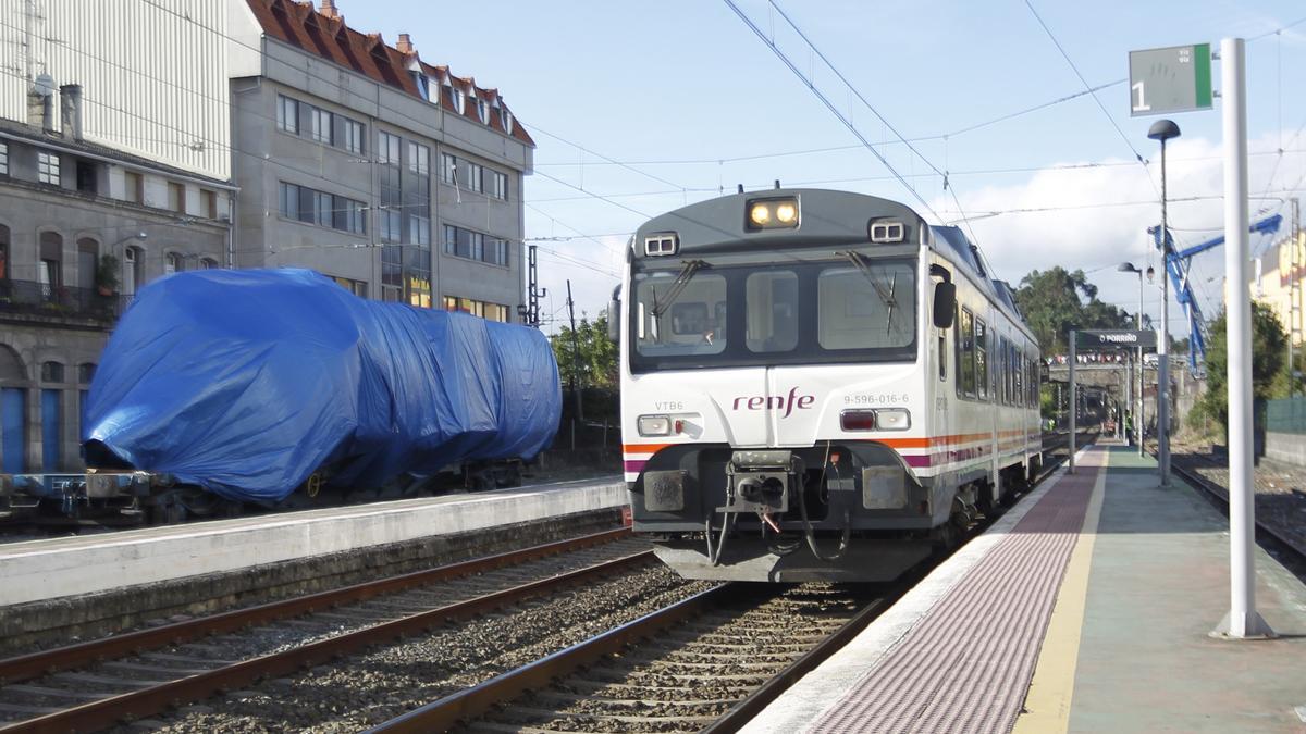 El tren Vigo-Valença, en una imagen de archivo