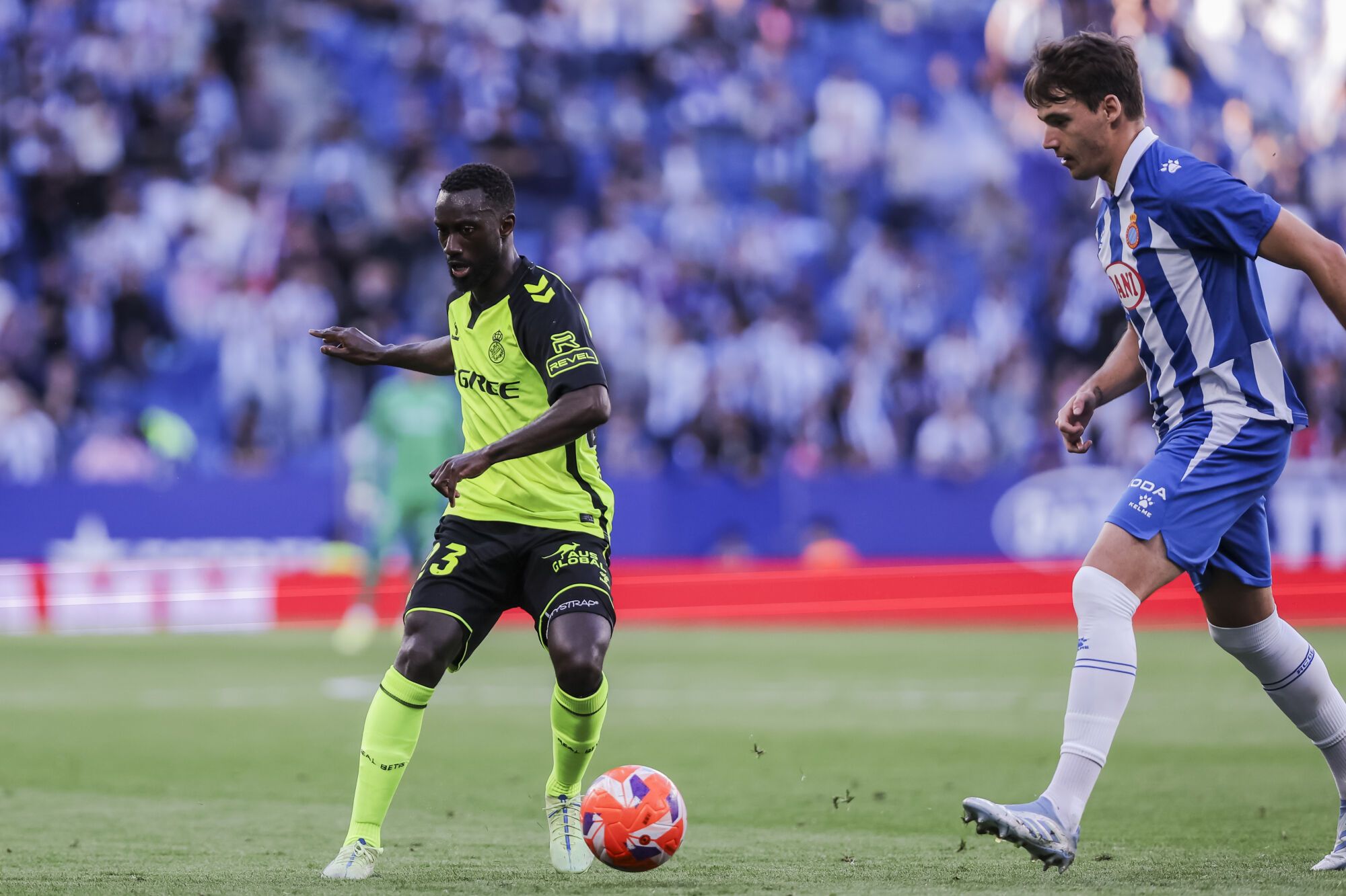 Youssouf Sabaly of Real Betis in action during the Spanish league, La Liga EA Sports, football match played between RCD Espanyol and Real Betis at RCDE Stadium on May 04, 2025 in Cornella, Barcelona, Spain. AFP7 04/05/2025 ONLY FOR USE IN SPAIN. Javier Borrego / AFP7 / Europa Press;2025;SPORT;ZSPORT;SOCCER;ZSOCCER;RCD Espanyol v Real Betis - La Liga EA Sports;