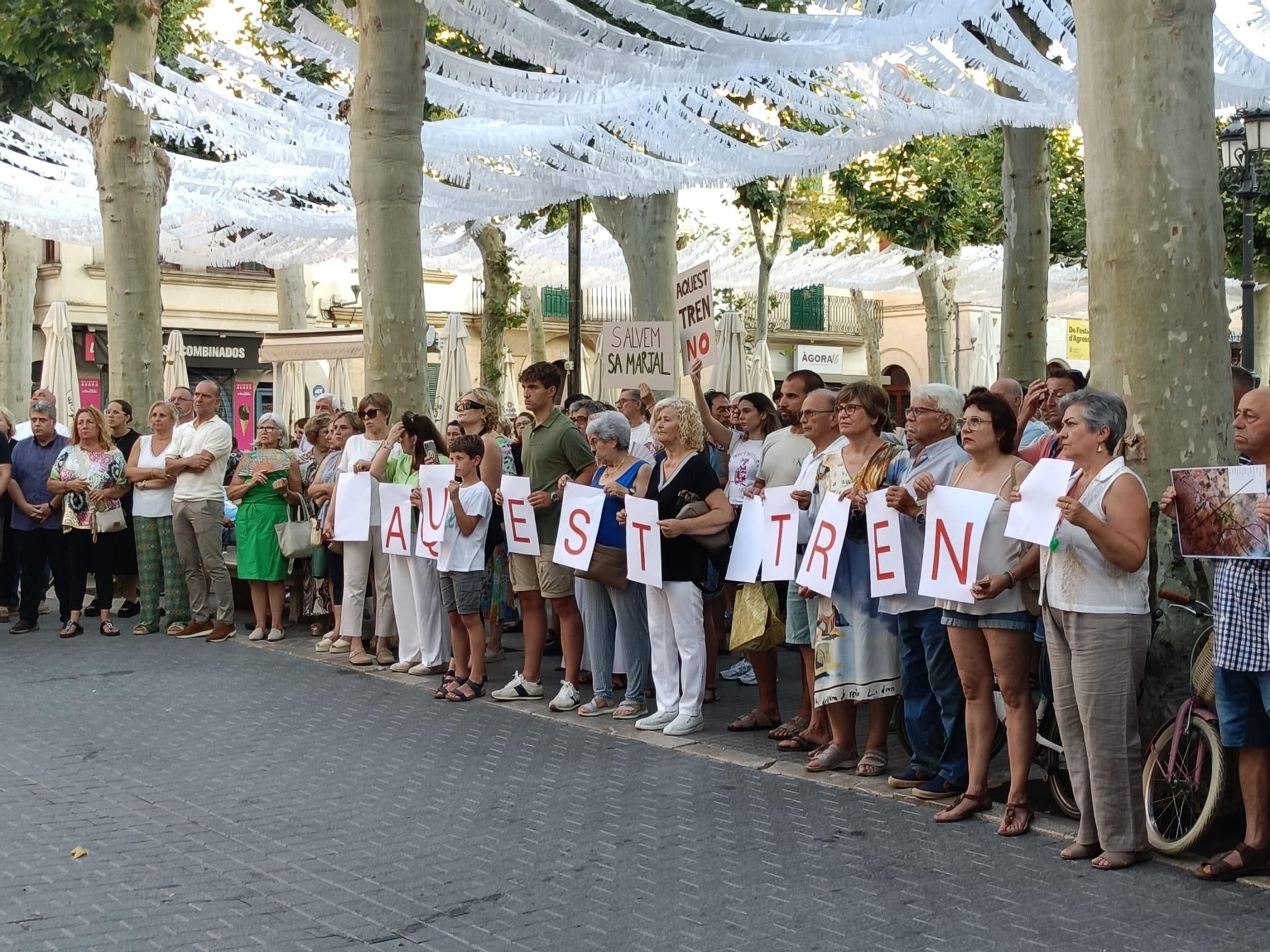 Las imágenes de la protesta de sa Pobla