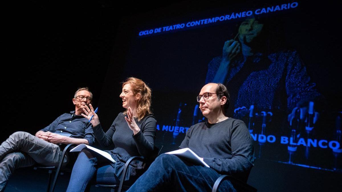 Daniel Álvarez, Lorena Matute y Roberto García Mesa, en la presentación del ciclo.