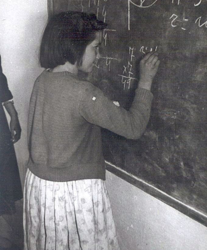 Una niña alistana en la misión cultural de 1958. | Ch. S.