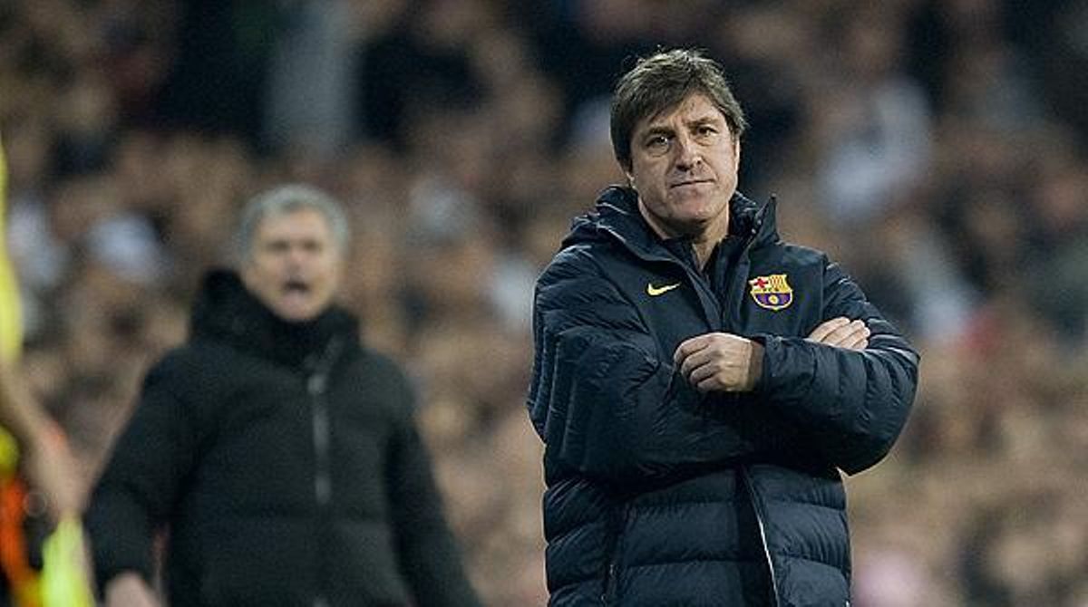 L’entrenador del Barça analitza el partit disputat al Santiago Bernabéu.