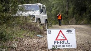 Una batida de caza en Cassà de la Selva, el pasado 6 de diciembre.
