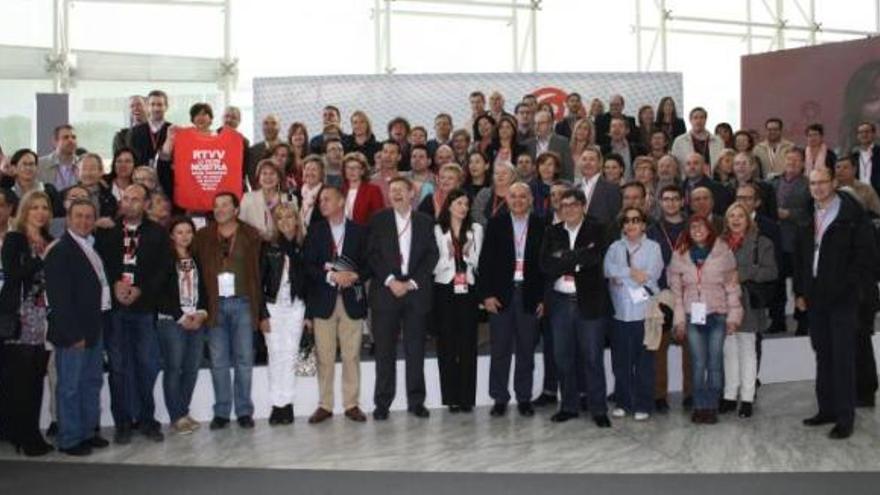 Foto de grupo de la delegación valenciana en la conferencia política del pasado fin de semana.