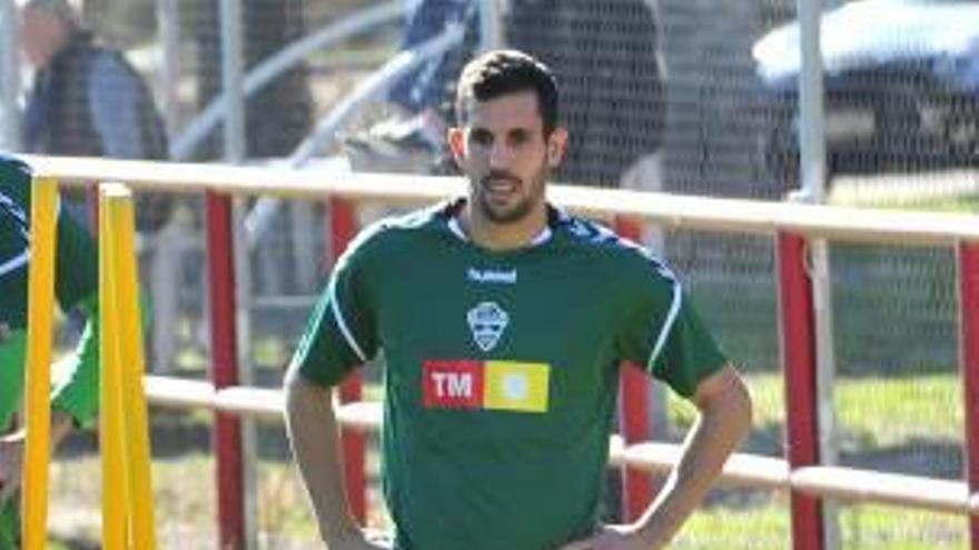 Tekio, durante un entrenamiento en el campo de Altabix.