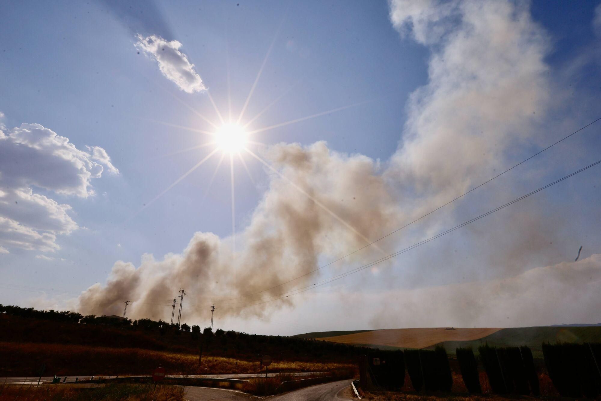 Incendio en el vertedero del Lobatón