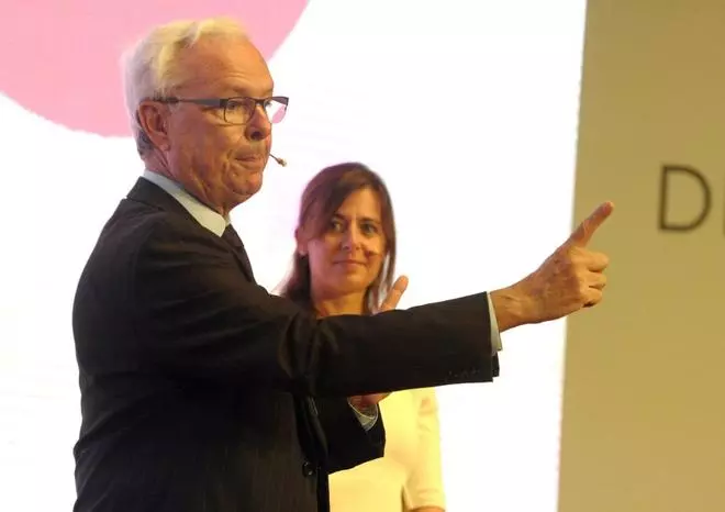 Ernesto Poza y Juan Corona, en el Congreso del IEF en A Coruña