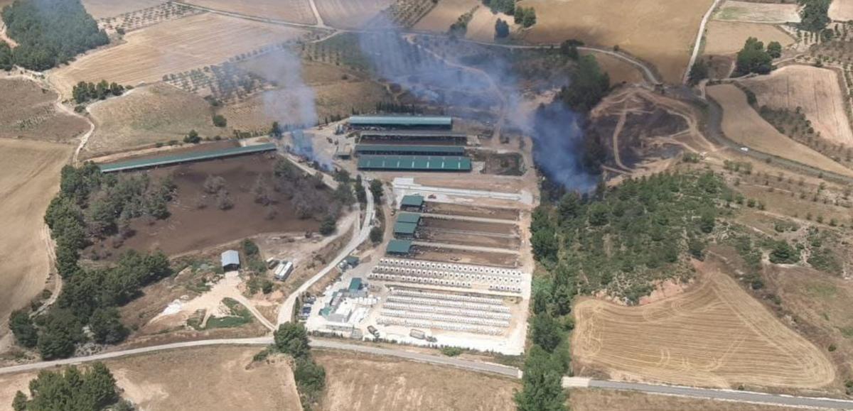 Estabilizado un incendio forestal en Titaguas