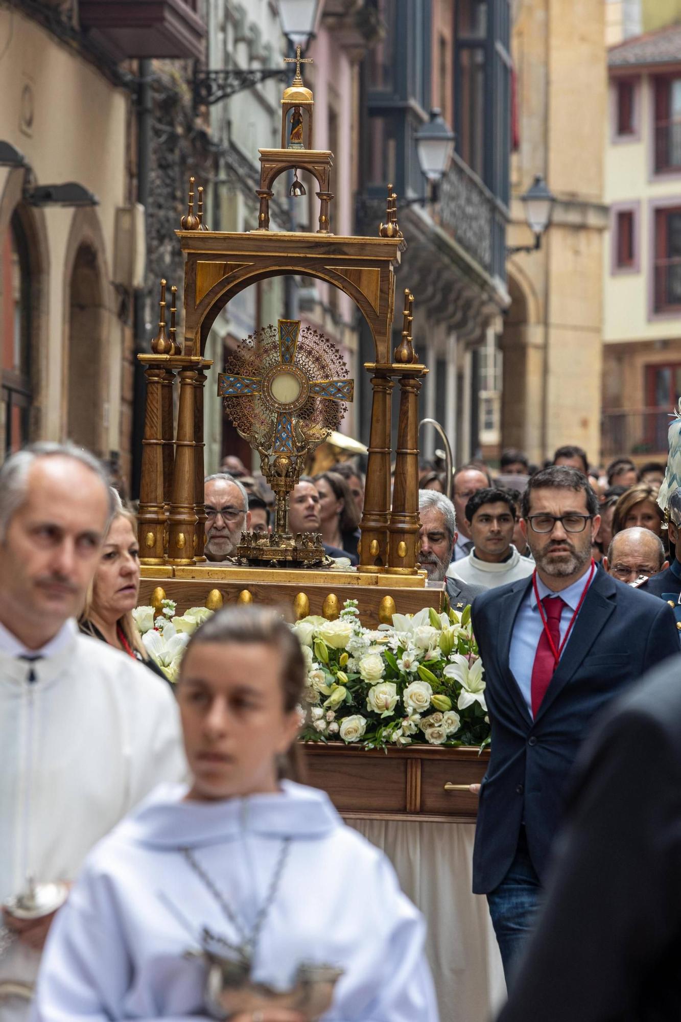 Celebración del Corpus en la Catedral de Oviedo