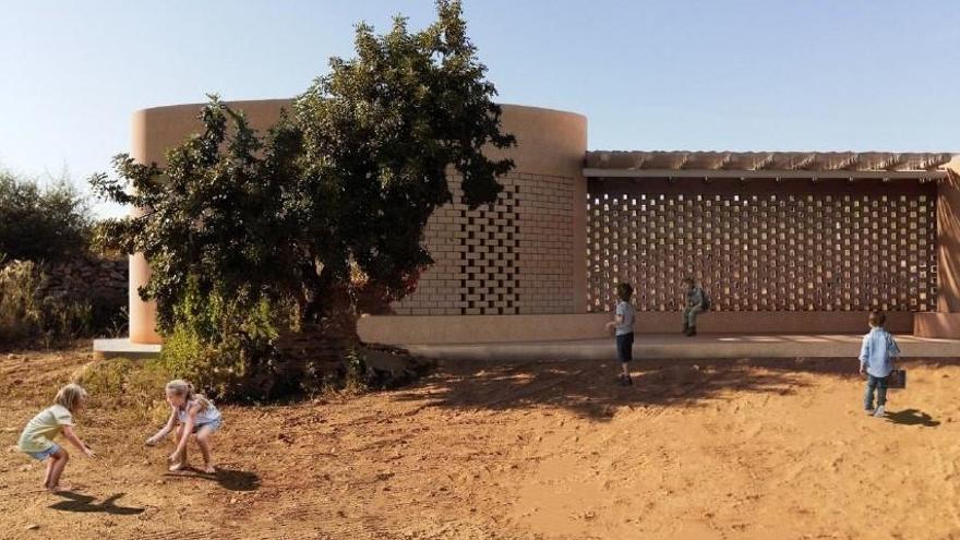 Recreación del centro turístico que se pretende construir en el Torrelló del Boverot de Almassora.