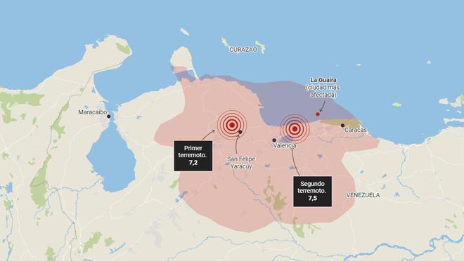 Terremoto en Venezuela: qué se sabe, mapas, gráficos, fotos y vídeos del doblete sísmico