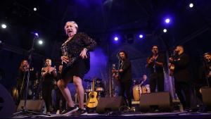 Actuación de Maruja Garrido con Rumba All Stars, en las pasadas fiestas de la Mercè.