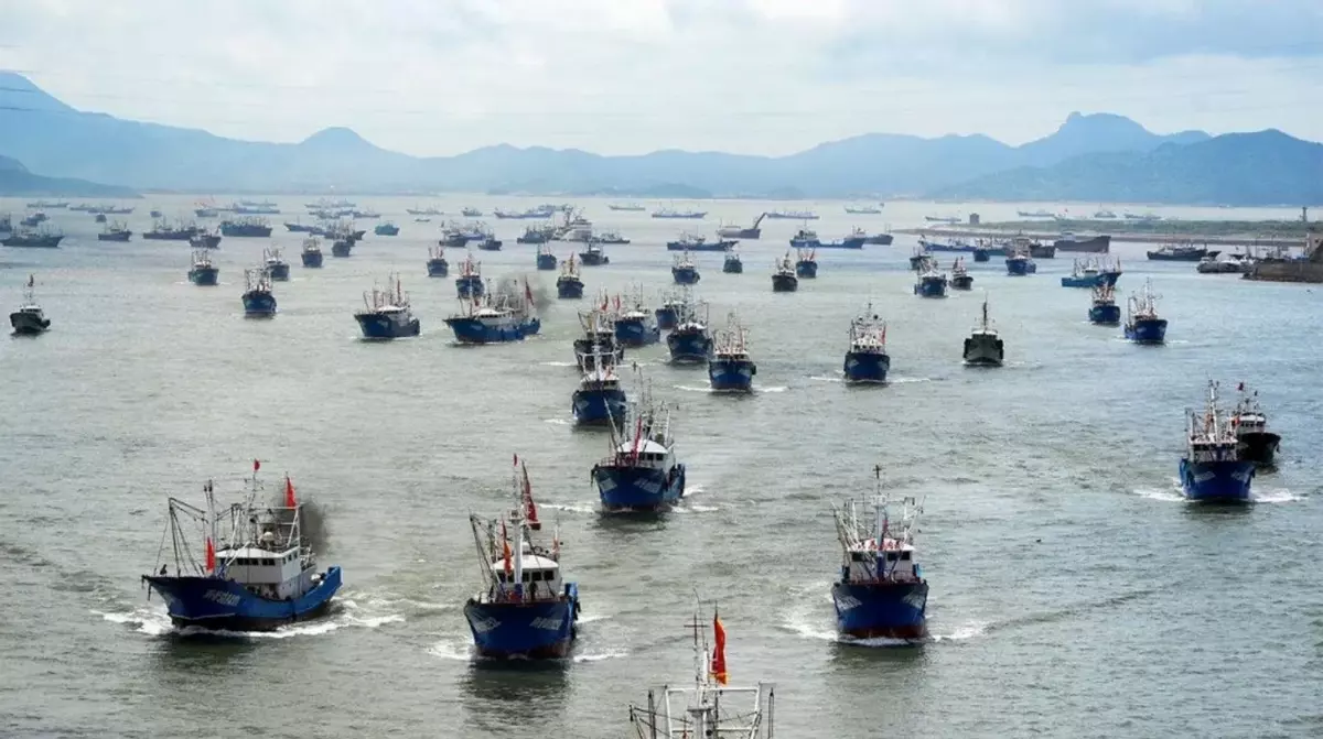 Barcos chinos en Sudamérica