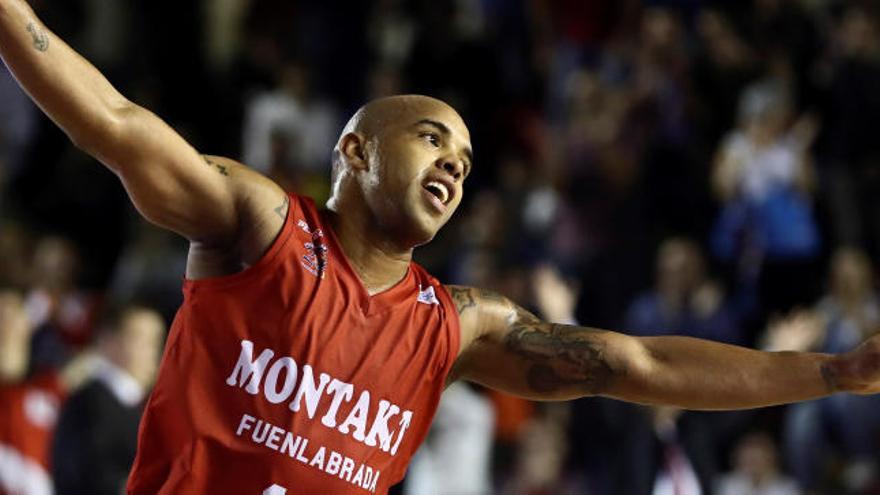 Gregory Vargas celebra el triunfo ante el Tenerife.