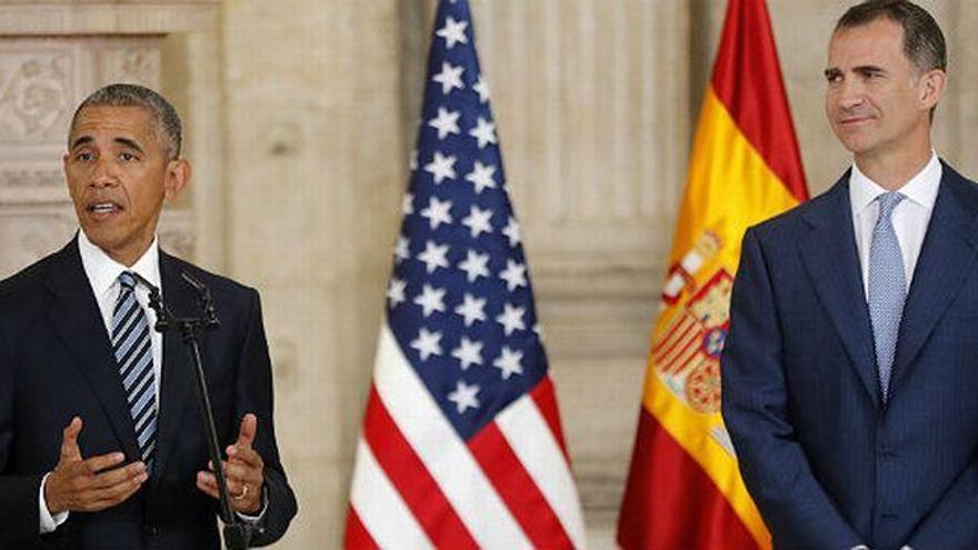 El Rey le traslada a Obama su compromiso de &quot;mantener la más estrecha colaboración&quot;