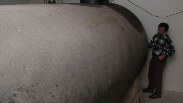 Un depósito de gasóleo en una comunidad de vecinos de la capital.