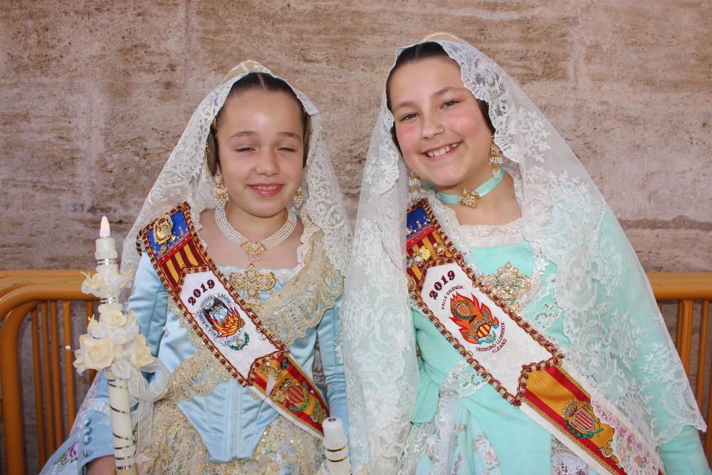 Falleras mayores 2019 en la Procesión de la Virgen