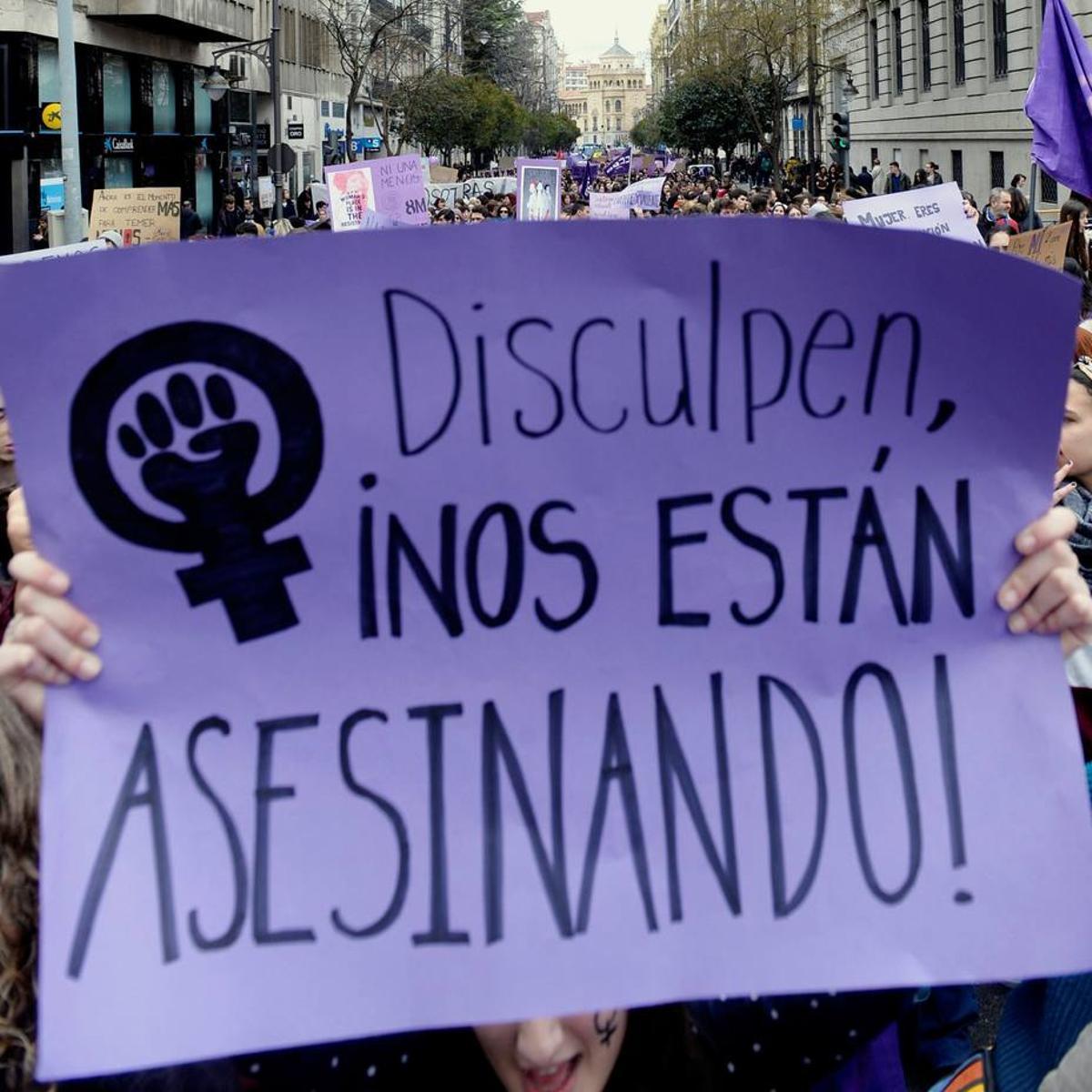 Manifestación contra la violencia de género, en imagen de archivo.