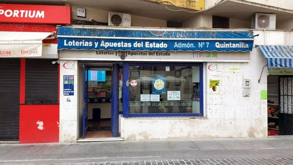 La administración de la calle Graciano ha sellado el boleto premiado.