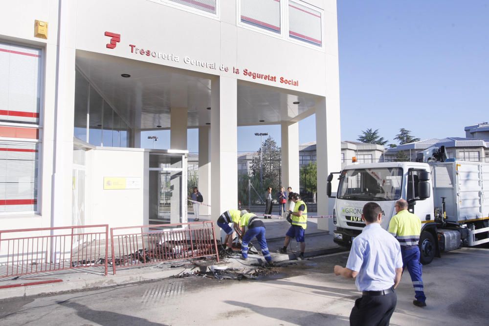 Accident de trànsit a la zona dels Maristes de Girona