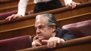 El diputado de Ciudadanos en el Congreso, Marcos de Quinto, durante la sesiÃ³n de constituciÃ³n de las Cortes para la XIV Legislatura en el Congreso de los Diputados, Madrid (EspaÃ±a), a 3 de diciembre de 2019.