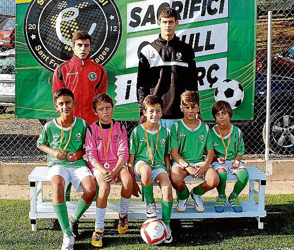 Tots els equips del FC Fruitosenc i SF Escola de Futbol